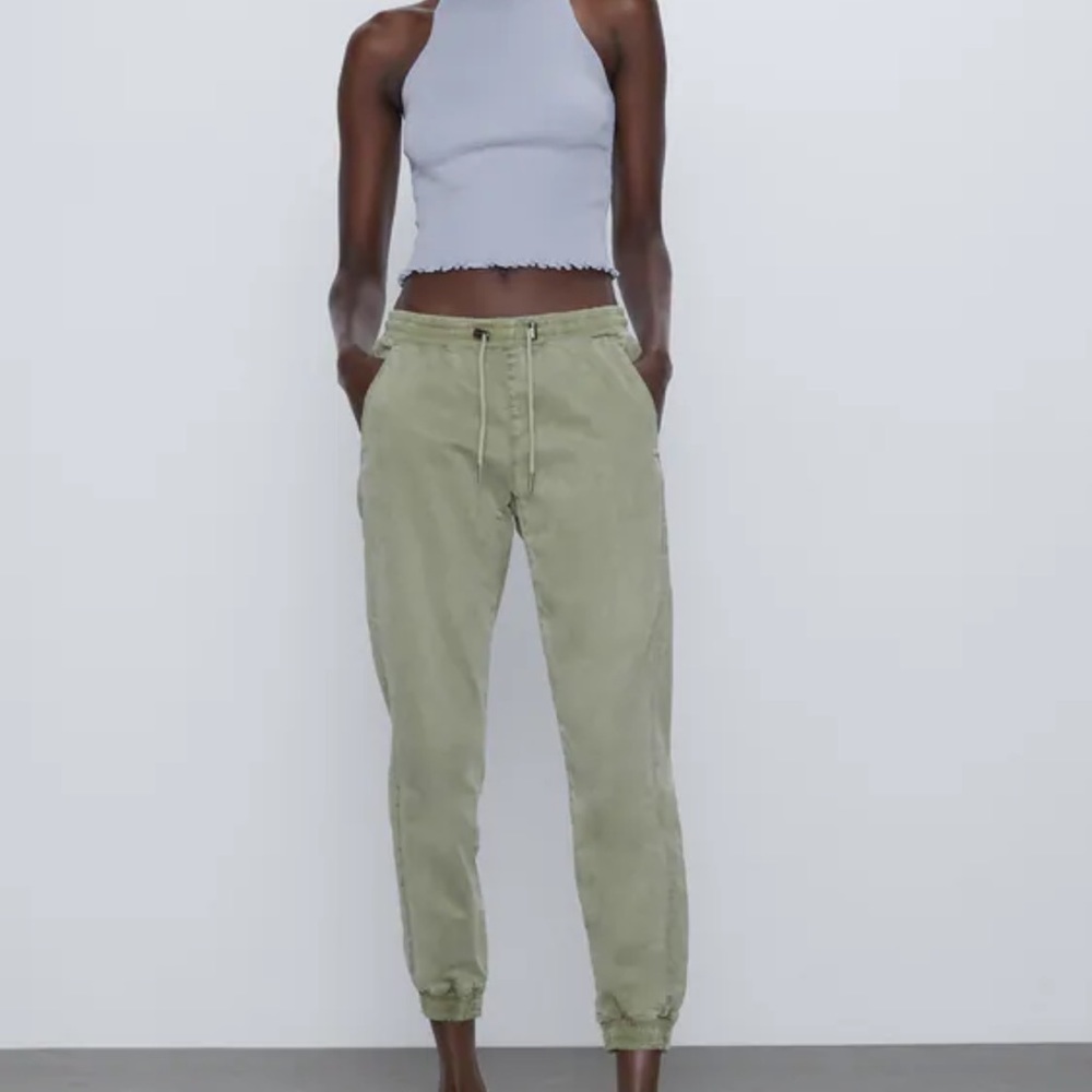 ZARA THE PREMIUM JOGGING PANTS DOVER SATIN XS